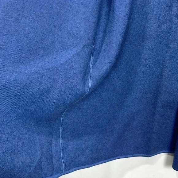 Modern Soul Womens Cardigan Blue L Open Front Long Lines 96% Wool Knit EUC Flaws - Picture 6 of 12